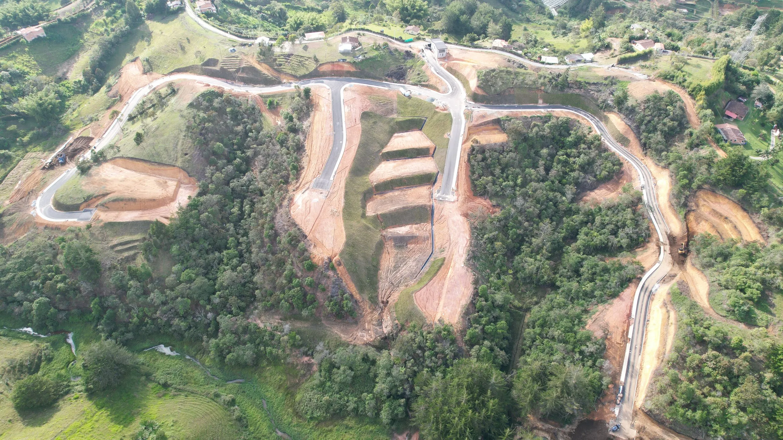 Vista aérea del lote 7
