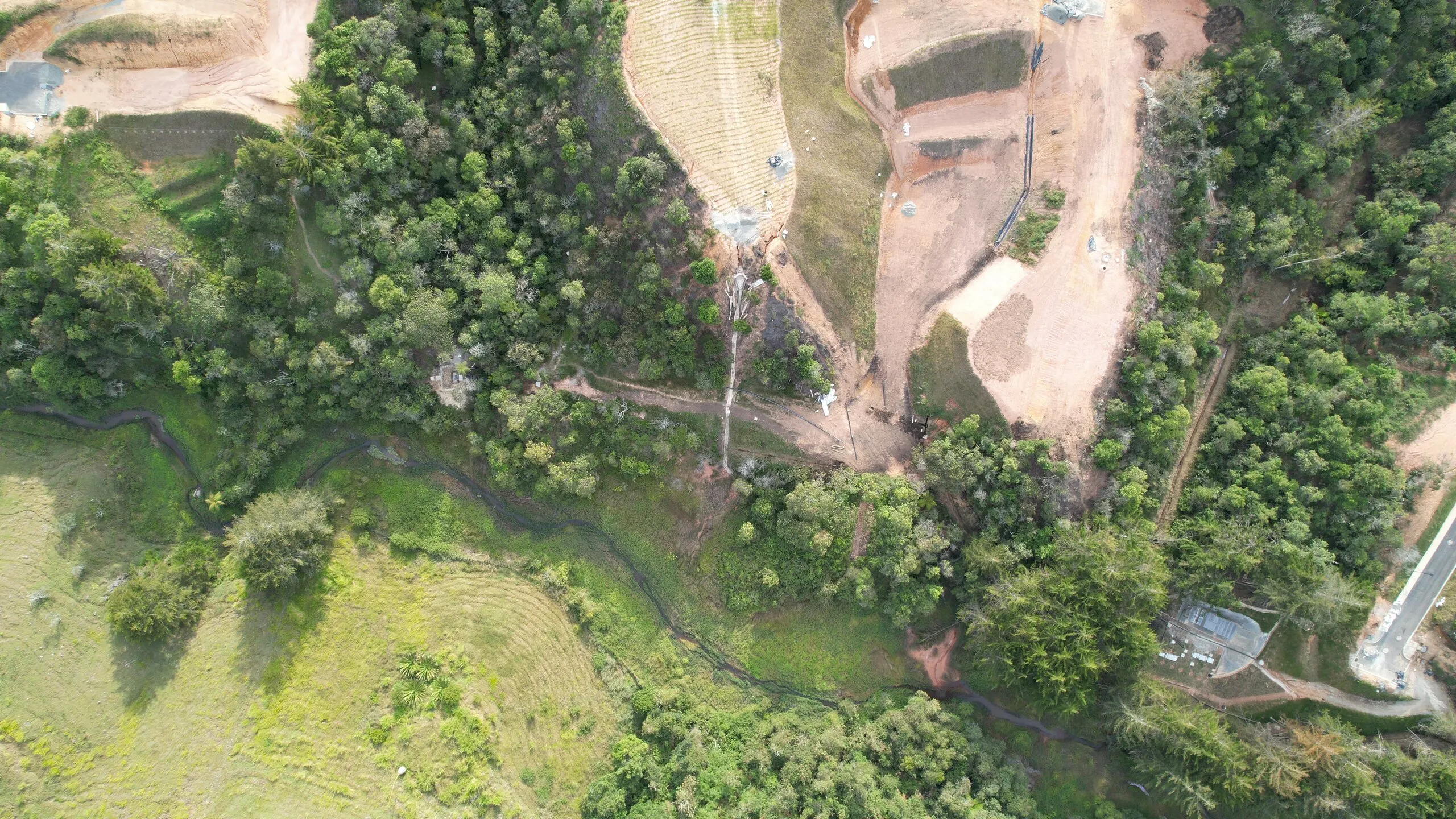 Vista aérea del lote 18