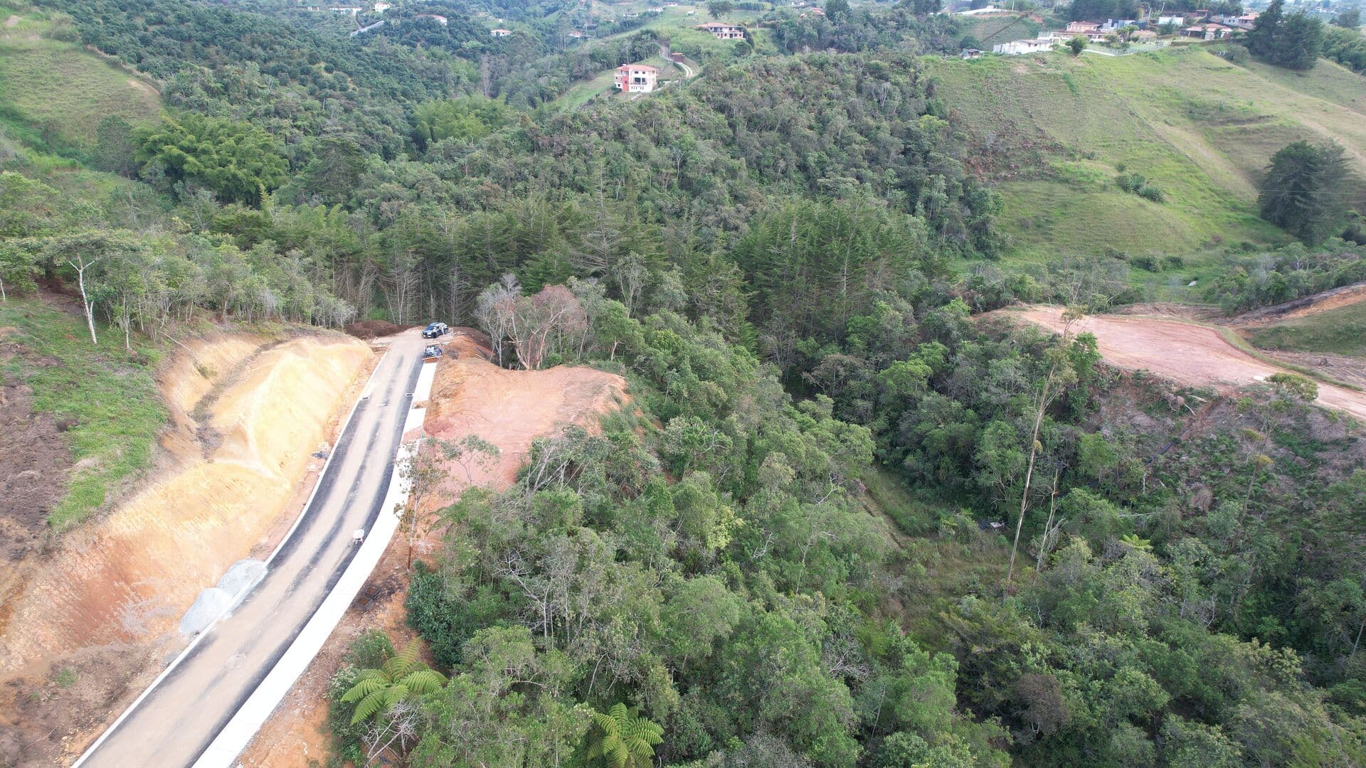 Lotes campestres desde el aire
